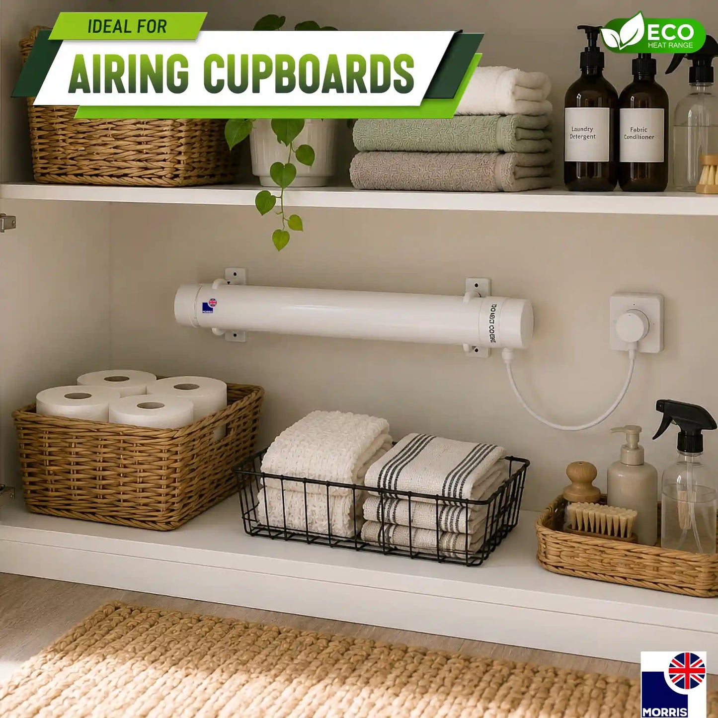 Morris tubular heaters ideal for the airing cupboards