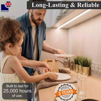 Morris under cabinet kitchen lights 1449mm single long lasting and reliable