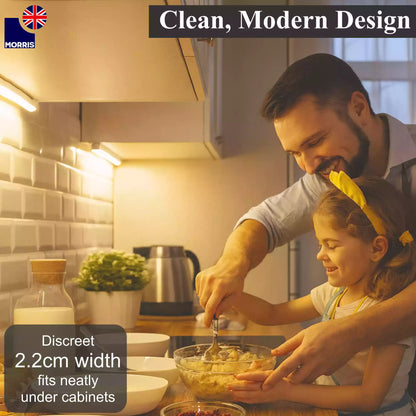 Morris under cabinet kitchen lights 1449mm single modern design