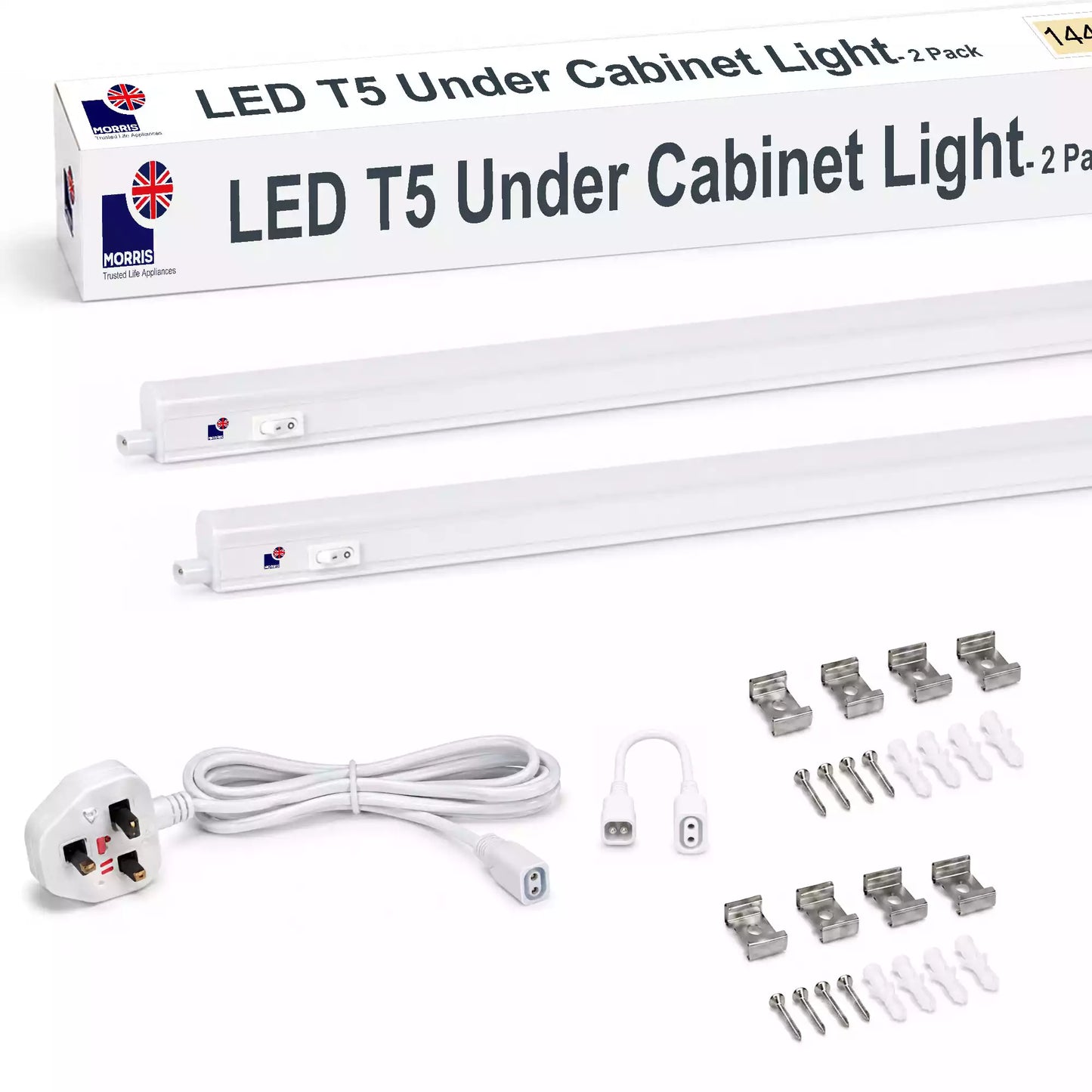 Morris Under Cabinet Lights 1449mm LED T5 Connectable 3000 or 6500K 1-4 packs