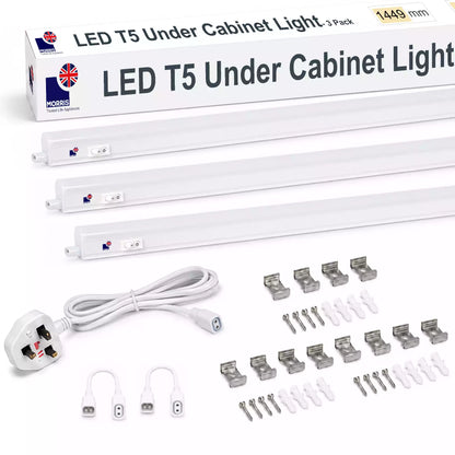 Morris Under Cabinet Lights 1449mm LED T5 Connectable 3000 or 6500K 1-4 packs