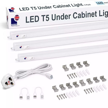 Morris Under Cabinet Lights 1449mm LED T5 Connectable 3000 or 6500K 1-4 packs