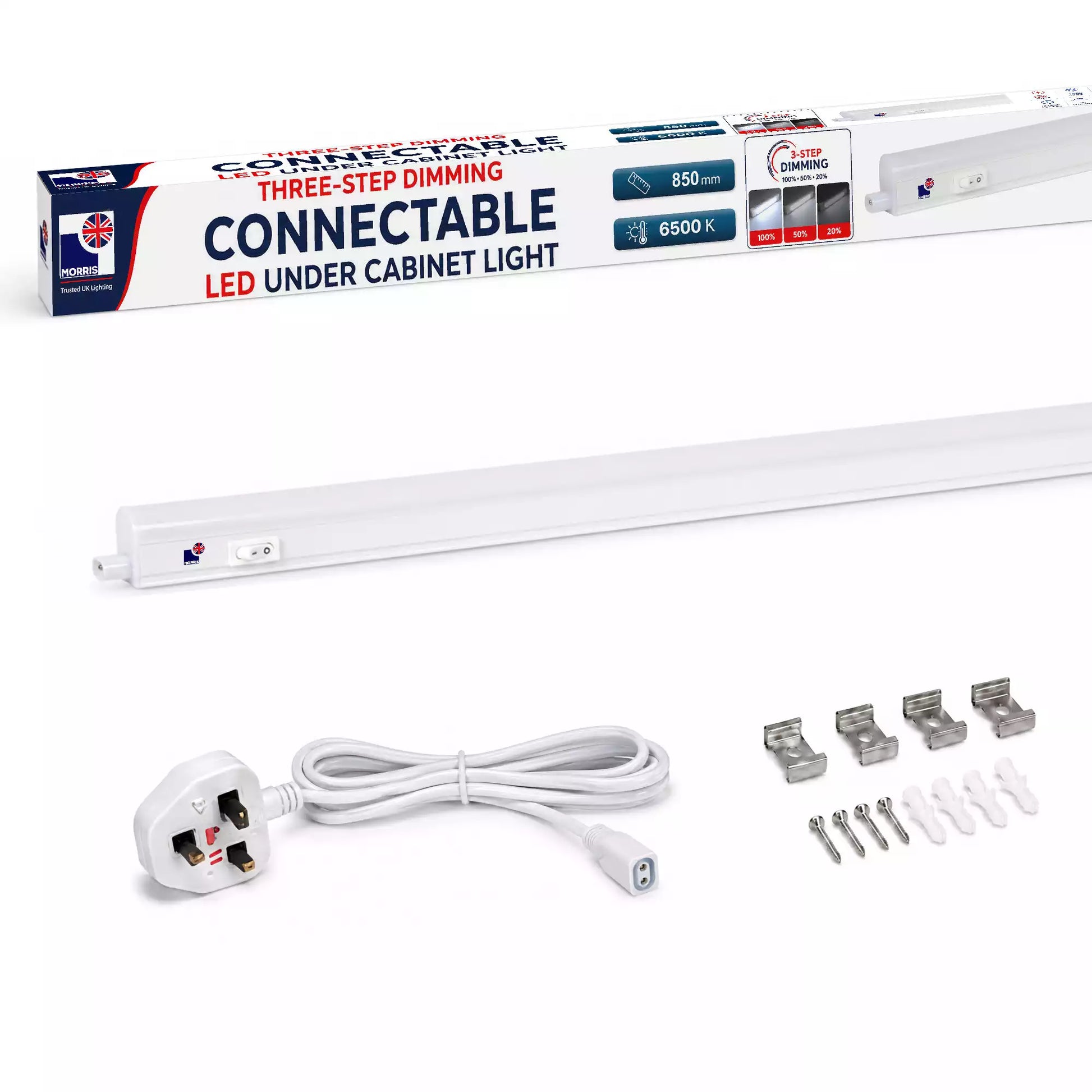 Morris under counter lights dimmable connectable led t5 850mm