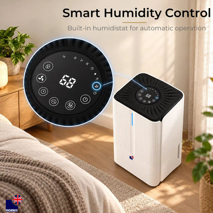 Quiet dehumidifier with smart humidity control MOR12L DHE